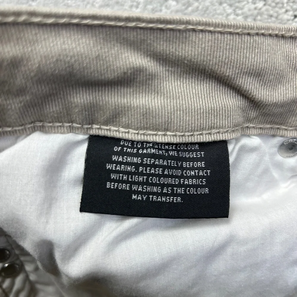 Buffalo David Bitton Jeans Mens 36x30 Sam-X Slim‎ Straight Stretch Khaki Beige